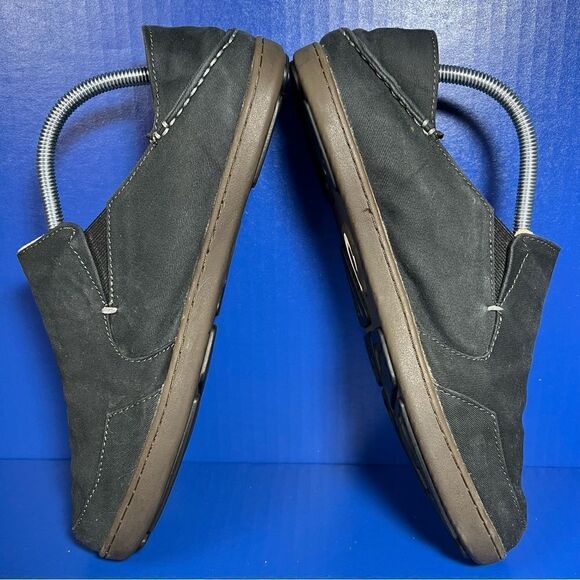 OluKai Mens Nohea Twill Slip On Shoes Black 9‎ 10178-4040 main image 5